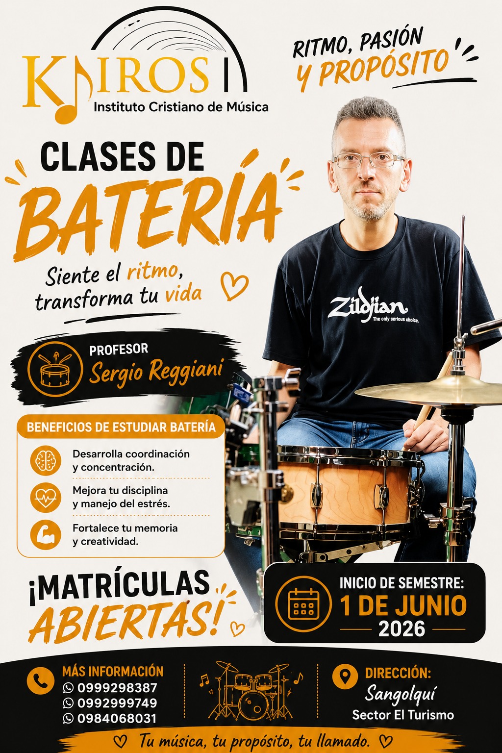 Profesor de Batería — Sergio Reggiani
