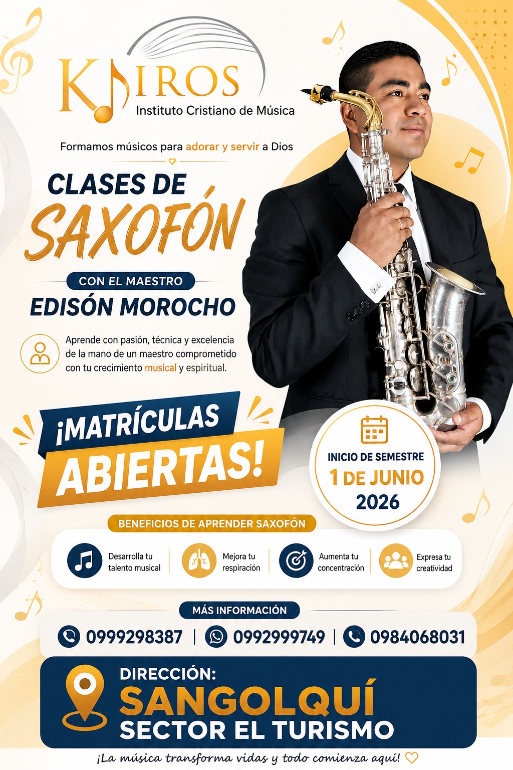 Profesor de Saxofón — Edisón Morocho