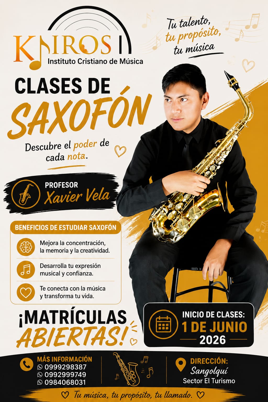 Profesor de Saxofón — Xavier Vela